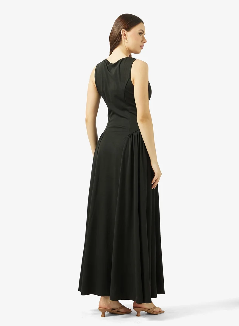 Ginger  Drop Waist Fit & Flare Dress for Women | Best Price UAE